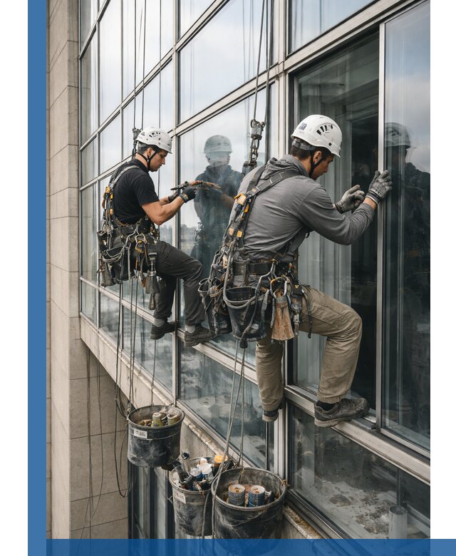 Ремонт витражных конструкций и фасадного остекления в Ишиме