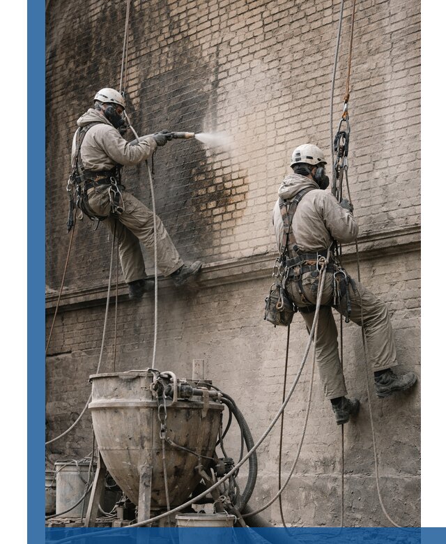 Пескоструйная очистка фасадов в Ишиме профессионально