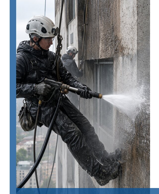 Гидроструйная очистка фасадов и конструкций в Ишиме