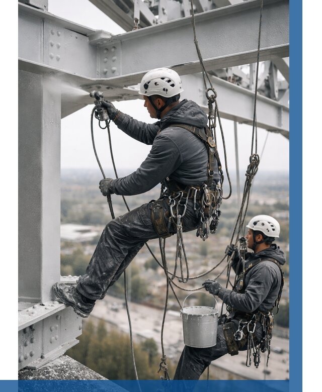 Покраска металлоконструкций на высоте в Ишиме 364 р |ВЫСОТНИК-Шм