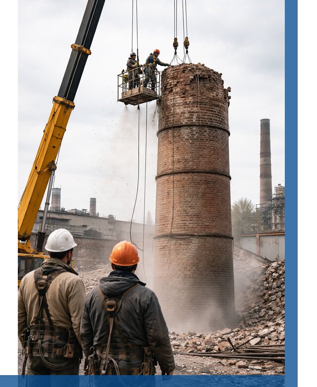 Демонтаж дымовой трубы в Ишиме от 93537 р. | ВЫСОТНИК-Шм, смета