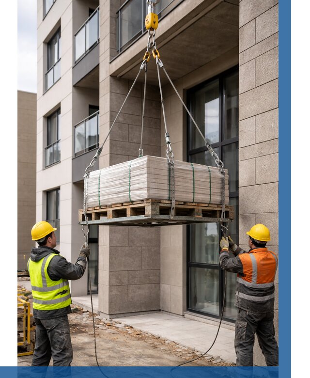 Подъем керамогранита на этаж в Ишиме от 3638 р. | ВЫСОТНИК-Шм