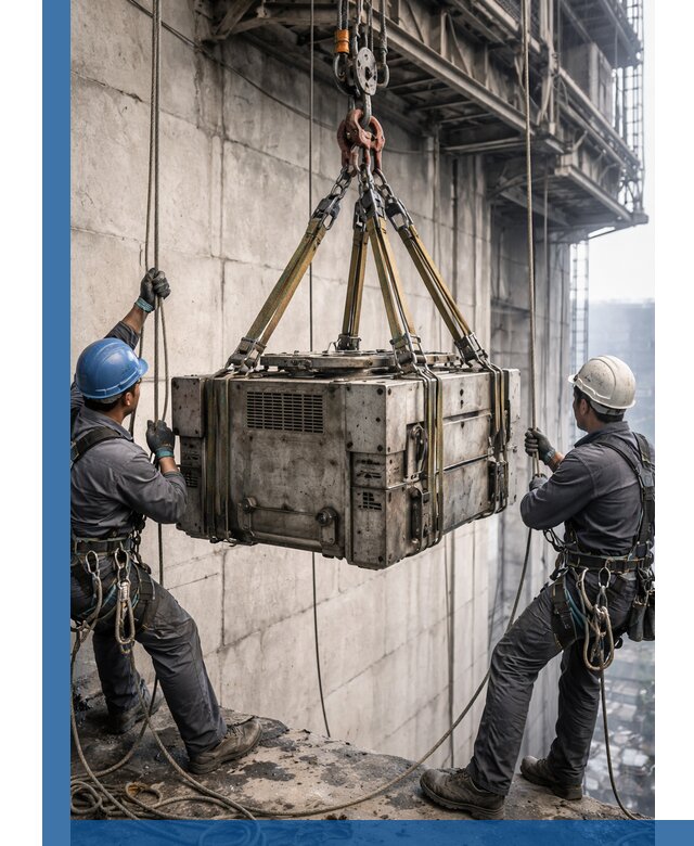 Такелажные работы на высоте, подъем и монтаж грузов в Ишиме