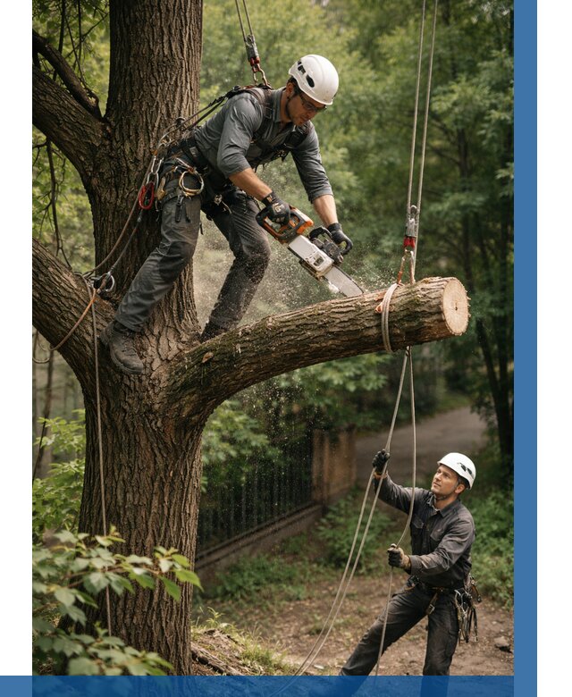 Спил деревьев альпинистами в Ишиме от 8314 р. | ВЫСОТНИК-Шм