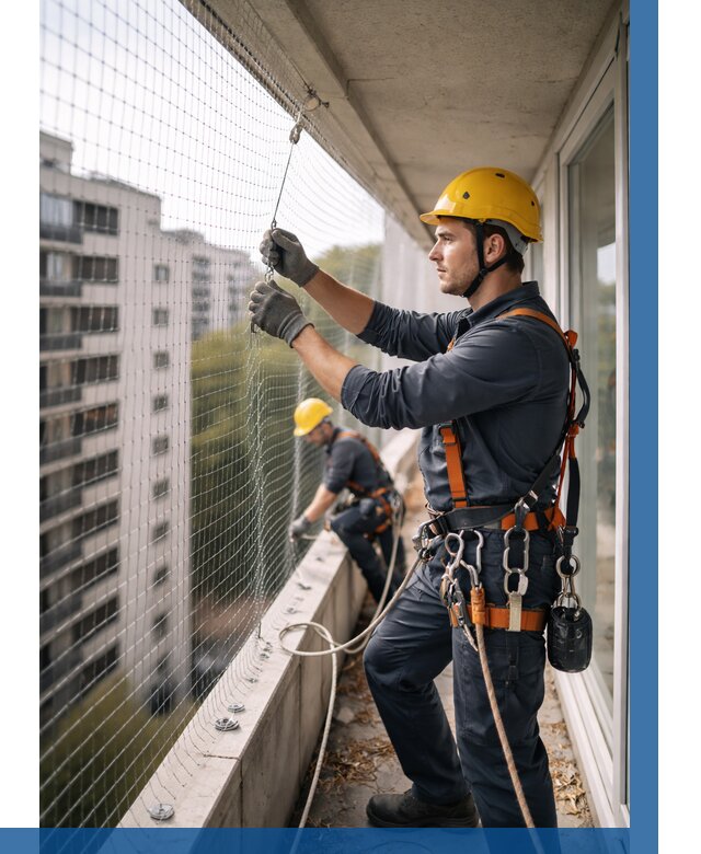 Монтаж сетки от птиц в Ишиме от 4677 р. | ВЫСОТНИК-Шм