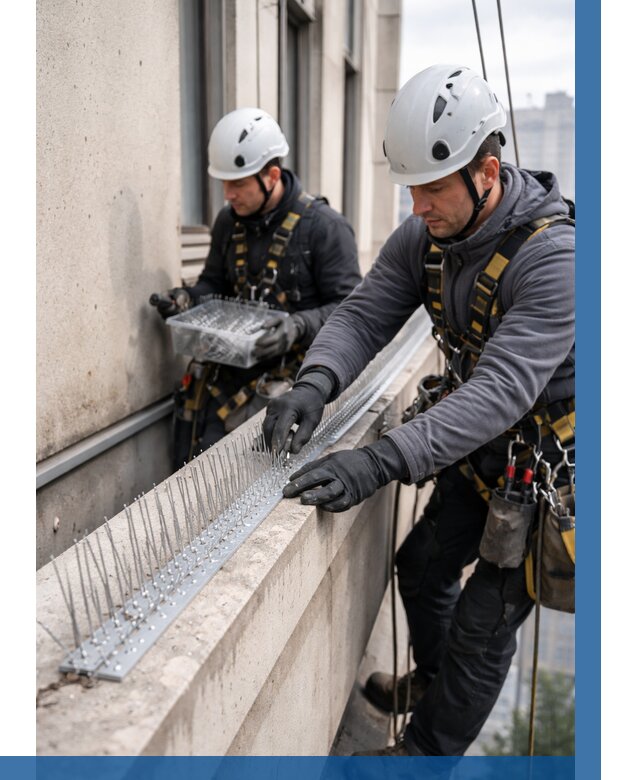 Установка шипов от птиц в Ишиме от 883 р. | ВЫСОТНИК-Шм